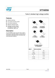 STTH8R06R datasheet.datasheet_page 1