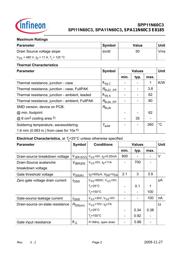 SPI11N60CFDHKSA1 数据规格书 2