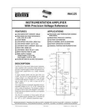 INA125PA datasheet.datasheet_page 1