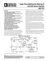 ADE7759ARSZRL Datenblatt PDF