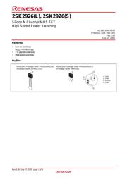 2SK2926 datasheet.datasheet_page 1