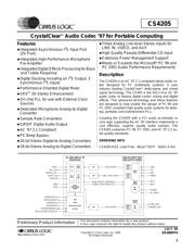 CS4205-KQZR datasheet.datasheet_page 1