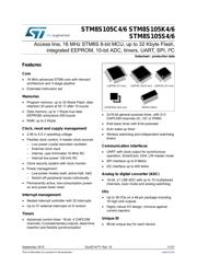 STM8S105C6T3 Datenblatt PDF