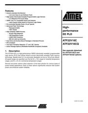 ATF22V10C-15SI 数据规格书 1