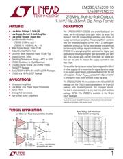 LT6231CS8#PBF Datenblatt PDF