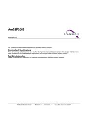 AM29F400BB-55SI Datenblatt PDF