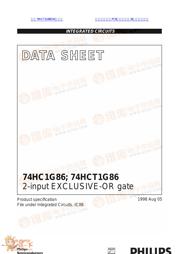 74HC1G86 数据规格书 1