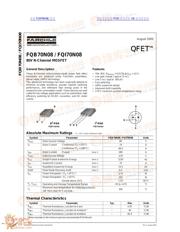 FQB70N08 数据规格书 1