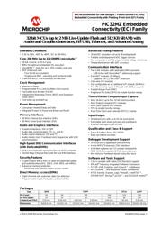 PIC32MZ2048ECH144-I/PL Datenblatt PDF