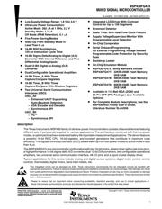 MSP430FG478IZQW 数据规格书 1
