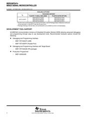 MSP430FG478IZQW 数据规格书 2