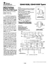 CD40193BPWR Datenblatt PDF