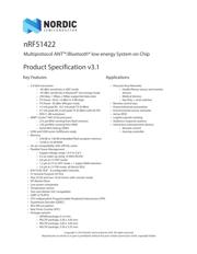 NRF51422-QFAA-R Datenblatt PDF