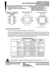 SN74AHC74PWR 数据规格书 1