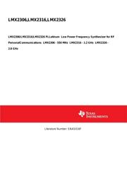 LMX2316TMX/NOPB datasheet.datasheet_page 1