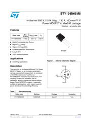 STY139N65M5 数据规格书 1