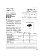 IRF7316TRPBF Datenblatt PDF