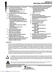 MSP430F2132IRHBR Datenblatt PDF