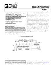AD8315ACP 数据规格书 1