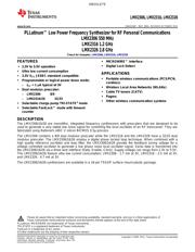 LMX2306TMX/NOPB Datenblatt PDF
