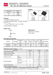 2SA2071T100Q 数据规格书 1