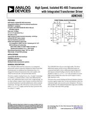ADM2485BRWZ 数据规格书 1