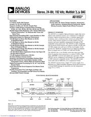 AD1853JRSRL Datenblatt PDF