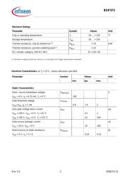 BSP372 L6327 datasheet.datasheet_page 2