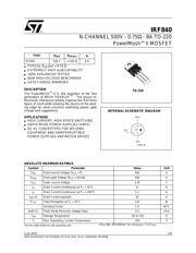 IRF840 datasheet.datasheet_page 1