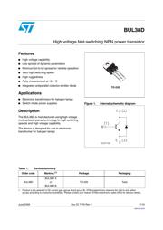 BUL38D 数据规格书 1
