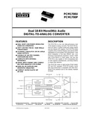 PCM1700U-J 数据规格书 1