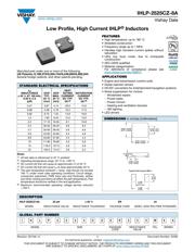 IHLP2525CZER220M8A 数据规格书 1