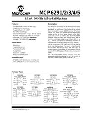 MCP6291 datasheet.datasheet_page 1