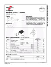 FCA20N60-F109 数据规格书 2