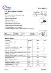 SPI11N60CFDXKSA1 datasheet.datasheet_page 1