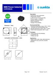CDRH6D28NP-100NC 数据规格书 1