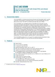 SC16C650BIBS,157 datasheet.datasheet_page 1