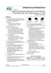 STM32F301K8U6 Datenblatt PDF