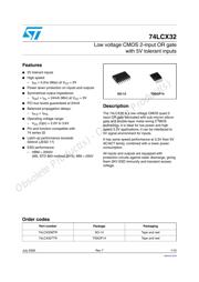 74LCX32TTR datasheet.datasheet_page 1