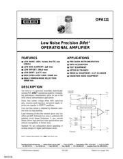 OPA111SMQ 数据规格书 1