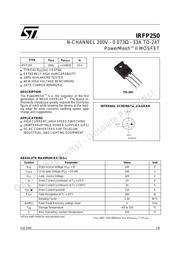 IRFP250 Datenblatt PDF