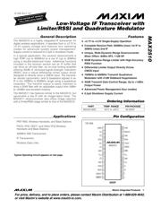 MAX2510 数据规格书 1