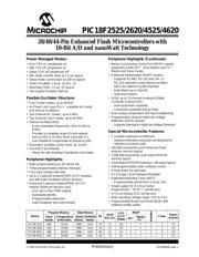 PIC18LF4620-I/P 数据规格书 3