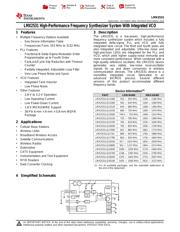 LMX2531LQ1650E/NOPB Datenblatt PDF