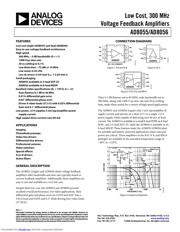 AD8055 Datenblatt PDF