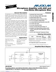 MAX9814ETDT datasheet.datasheet_page 1