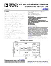 AD9558/PCBZ 数据规格书 1