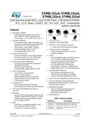 STM8L152C6U3 Datenblatt PDF