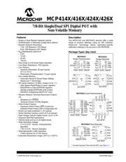 MCP4161-103E/SN Datenblatt PDF