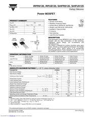 IRFR9120 Datenblatt PDF